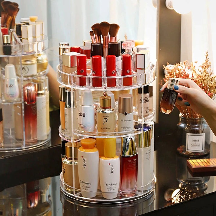 360 DEGREE ROTATING COSMETIC ORGANIZER