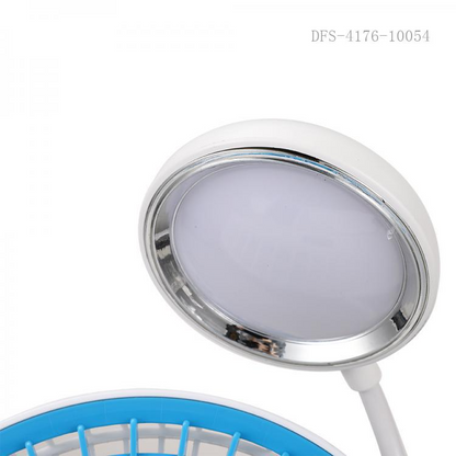 JR-2022 Rechargeable Mini Table Fan with LED Light, Battery 1200mAh