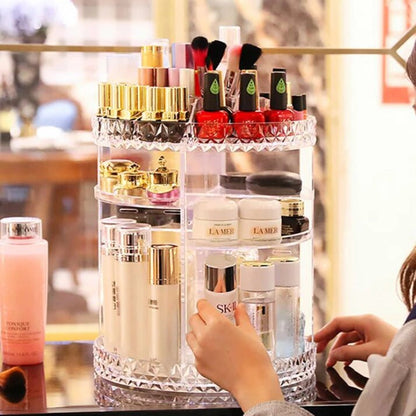 360 DEGREE ROTATING COSMETIC ORGANIZER