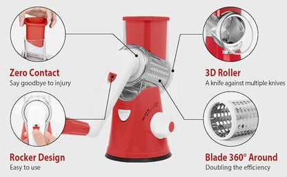 3-in-1 Vegetable Slicer: veggie cutter, nut shredder, potato maker