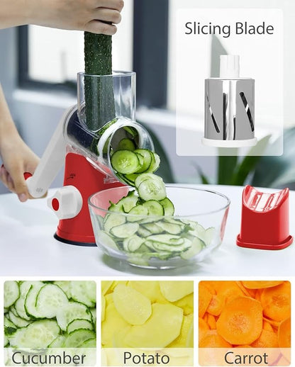 3-in-1 Vegetable Slicer: veggie cutter, nut shredder, potato maker