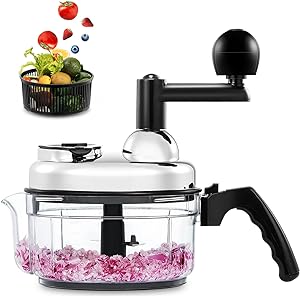 Quick Chopper Manual Food Processor 4 IN 1