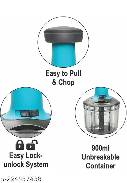 UNBREAKABLE HAND PUSH CHOPPER|VEGETABLE AND MEAT CHOPPER